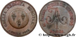 Au Pacificateur de l’Europe, module de 5 francs pour Alexandre Ier de Russie 1814 Paris VG.2347  AU