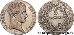 5 francs Napoléon Empereur, Calendrier révolutionnaire 1805 Paris F.303/19 XF