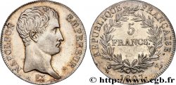 5 francs Napoléon Empereur, Calendrier grégorien 1807 Bayonne F.304/18 AU