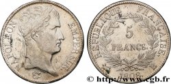5 francs Napoléon empereur, République française 1808 Rouen F.306/3 MBC+
