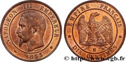 Dix Centimes Napoléon III tête nue 1853 Marseille F.133/8