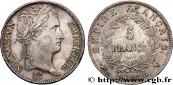 5 francs Napoléon Empereur, Empire français 1814 Perpignan F.307/84 AU