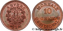 10 cent. Anvers au double L, frappe de l’arsenal de la marine 1814  Anvers F.130D/1 SPL63