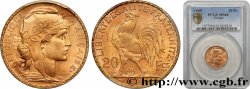 20 francs or Coq, Dieu protège la France 1905 Paris F.534/10