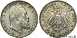 DEUTSCHLAND - WÜRTTEMBERG 3 Mark Guillaume / aigle 1908 Stuttgart - F