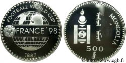 MONGOLIA 500 Tugrik coupe du Monde de football France 1998 1997