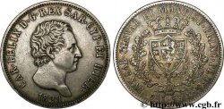 ITALY - KINGDOM OF SARDINIA 5 Lire Charles Félix 1829 Gênes