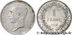 BELGIQUE 1 Franc Albert Ier légende française 1912