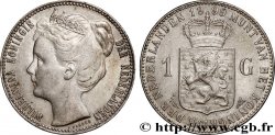 NETHERLANDS 1 Gulden Reine Wilhelmina 1909 Utrecht