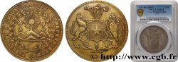 CHILI - RÉPUBLIQUE  Épreuve 8 Escudos en laiton (1835) Paris TTB+ PCGS