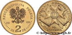 POLOGNE 2 Zlote 90e anniversaire du retour à l’indépendance 2008 Varsovie
