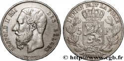 BELGIQUE - ROYAUME DE BELGIQUE - LÉOPOLD II 5 Francs 1870
