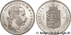 HUNGARY 1 Forint François-Joseph tête laurée 1871 Kremnitz