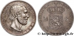 NETHERLANDS 2 1/2 Gulden Guillaume III 1867 Utrecht
