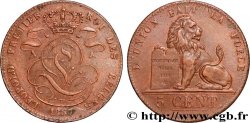 BELGIUM 5 Centimes Léopold Ier 1837 Bruxelles
