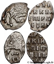 RUSSIA - PETER THE GREAT I Lot 2 x 1 Kopeck n.d. Moscou XF