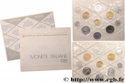ITALY Série de 11 Monnaies 1981 Rome - R