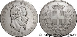 ITALY 5 Lire Victor Emmanuel II 1876 Rome