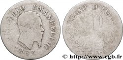 ITALIE 50 Centesimi Victor Emmanuel II 1863 Milan