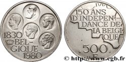 BELGIUM 500 Francs légende française 150e anniversaire de l’indépendance 1980 Bruxelles