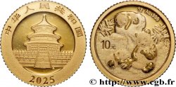 OR, PALLADIUM ET PLATINE INVESTISSEMENT 10 Yuan Proof Panda 2025