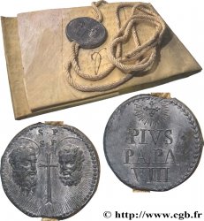 ITALIE - ÉTATS DU PAPE - PIE VIII (Francesco Castiglioni) Bulle papale avec document n.d. Rome SUP