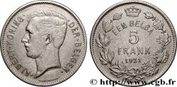 BELGIUM 5 Frank - 1 Belga Albert Ier légende Flamande 1931 Bruxelles