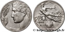 ITALY 20 Centesimi Italie / allégorie de la Liberté 1914 Rome