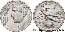 ITALY 20 Centesimi Italie / allégorie de la Liberté 1909 Rome