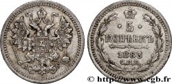 RUSSIE 5 Kopecks aigle bicéphale 1883 Saint-Petersbourg
