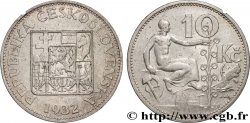 TCHÉCOSLOVAQUIE 10 Korun alégorie du travail 1932
