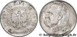 POLOGNE 10 Zlotych Maréchal Pilsudski 1937 Varsovie