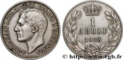 YUGOSLAVIA 1 Dinar Alexandre Ier 1925 Poissy