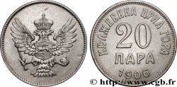 MONTENEGRO 20 Para aigle bicéphale 1906