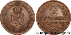 BULGARIE 2 Stotinki Ferdinand Ier 1901 Paris