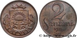 LATVIA 2 Santimi emblème 1926 Birmingham