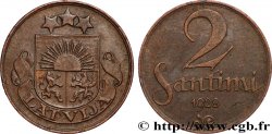 LETTONIE 2 Santimi emblème 1928