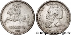 LITHUANIA 5 Litai chevalier Vitis / Dr Jonas Basanavicius 1936