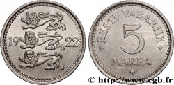 ESTONIA 5 Marka emblème aux 3 lions 1922