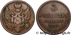 POLAND 3 Grosze 1826 Varsovie