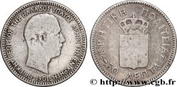 PRINCIPAUTÉ DE CRÈTE - PRINCE GEORGES 50 Lepta 1901 Paris
