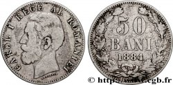 ROMANIA 50 Bani Charles Ier 1884