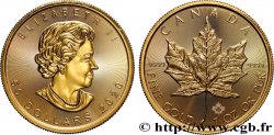 OR, PALLADIUM ET PLATINE INVESTISSEMENT 50 Dollars Maple Leaf Elisabeth II 2020
