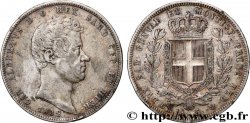 ITALY - KINGDOM OF SARDINIA 5 Lire Charles Albert 1832 Gênes