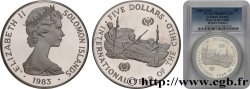 ÎLES SALOMON Piefort 5 Dollars Proof Année de l’Enfance 1983