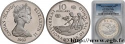 ÎLES CAIMANS Piefort 10 Dollar Proof Année Internationale de l’Enfance 1982