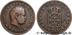PORTUGUESE INDIA 1/4 Tanga Charles Ier (Carlos) 1903 Lisbonne