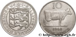 GUERNESEY 10 New Pence 1968 Londres SUP