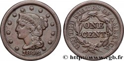 UNITED STATES OF AMERICA 1 Cent Liberté “Braided Hair” 1846 Philadelphie