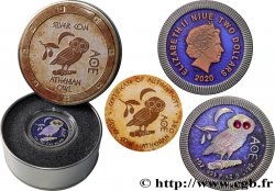 NIUE 2 Dollars Chouette Athénienne 2020
